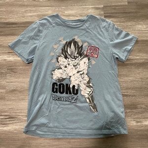 Goku Dragon Ball Z Light Blue Mens Old Navy Graphic T-Shirt Anime Art Size L